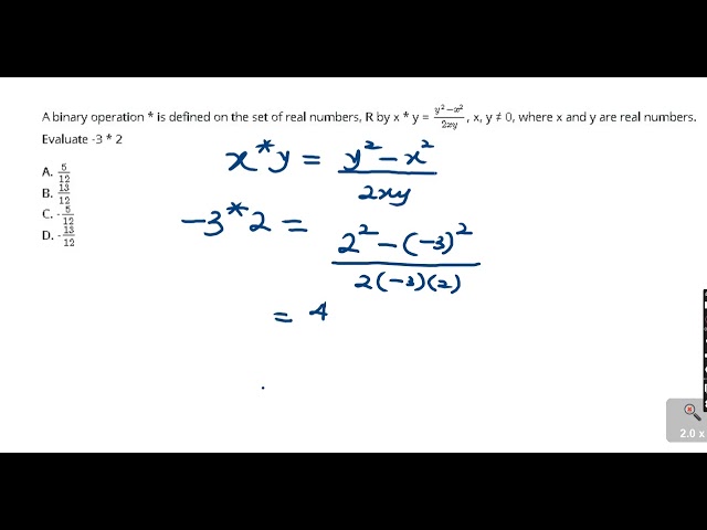 BINARY OPERATION