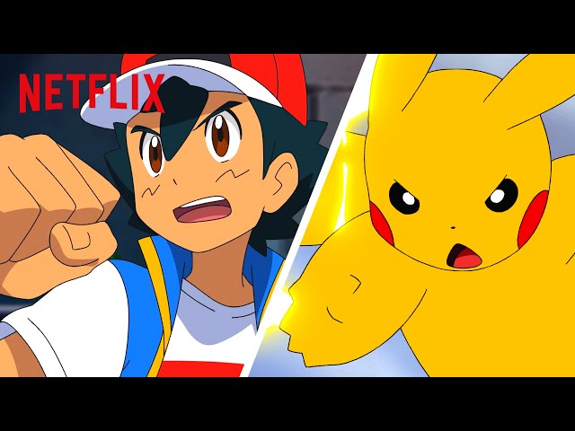 Ash & Pikachu's Epic Battle Moments | Pokémon Journeys | Netflix Family