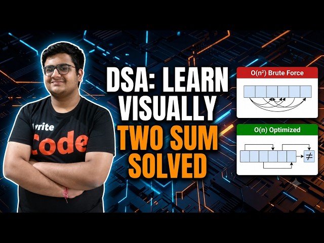 Master DSA Without Code: Two Sum (Visual & Pseudocode Approach) |