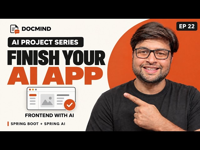 Complete Your AI App Frontend Using AI — Finale | DocMind #22
