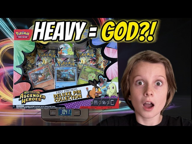 Can You Weigh Pokémon Packs for GOD PACKS?! 😱 Heavy Ascended Heroes Pin Collection Opening