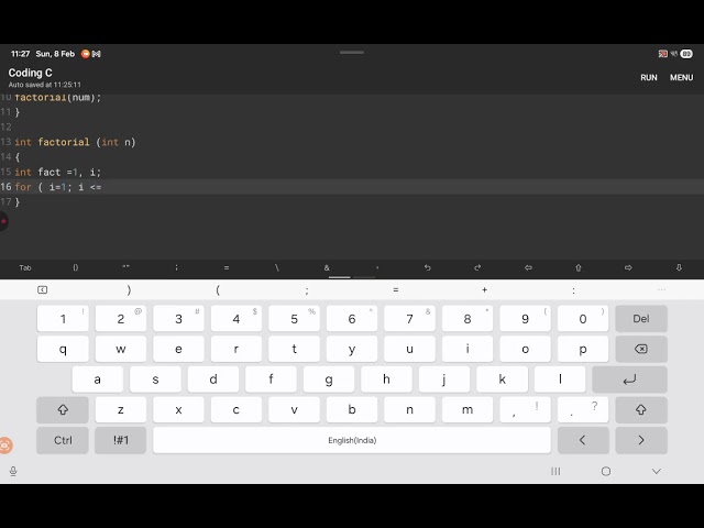 LEC 30: EXAMPLE : PROGRAM TO FIND FACTORIAL OF A NUMBER USING USER DEFINED FUNCTION #cprogramming