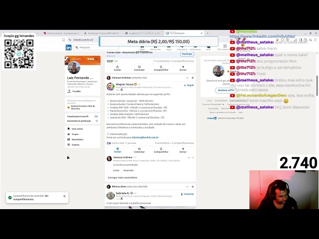 📚 LIVE CODING Estudando para conquistar outro emprego e pagar meu intercâmbio ✈️