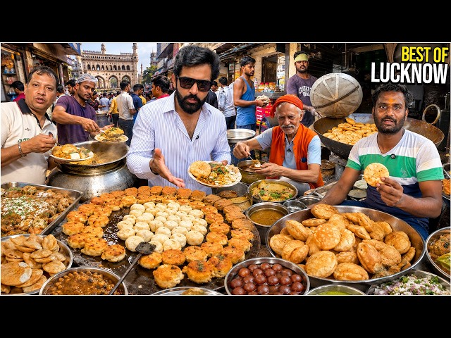 Top 9 Best INDIAN STREET FOOD In Lucknow | Lucknow Food Tour | Uttar Pradesh Street Food
