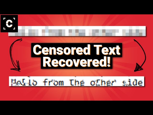 Never Blur Passwords This Way!