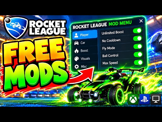 How to Get MODS in Rocket League ✅ EASY TUTORIAL! (Xbox, PS4, PS5, PC)