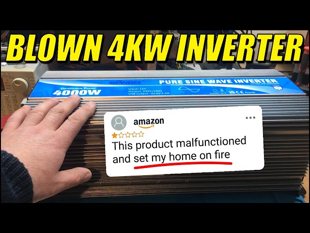Blown 4000W Inverter 💥 - Fixable or Game Over?