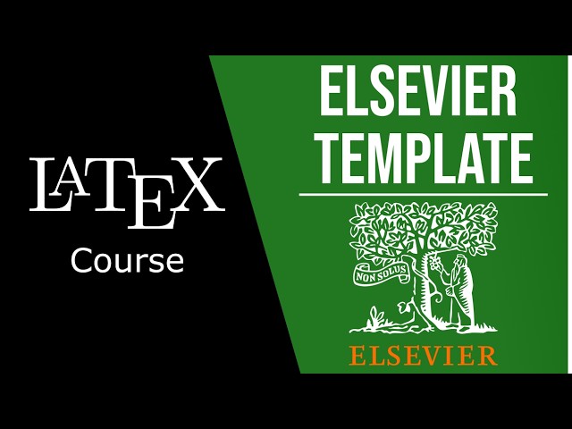LaTeX Elsevier template