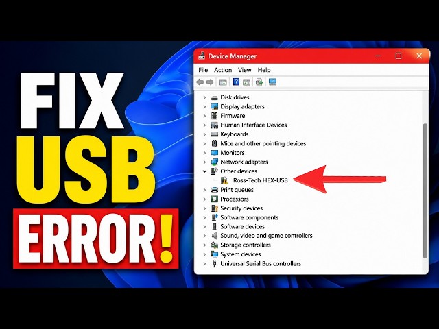 How to Fix USB Interface Not Found VCDS Driver Error - Ross-Tech VCDS USB Interface Not Found