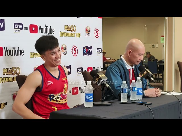 Rain or Shine Postgame Press Conference After Adrian Nocum's Game-Winner | PBA 50 Governors' Cup