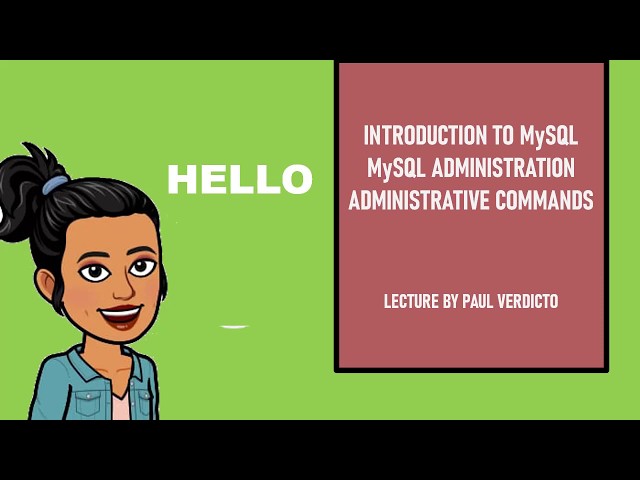 Introduction to Mysql ,Administrative commands in Mysql | 12th std computer applications||chapter 3