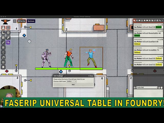 How to play Marvel Super Heroes RPG on Foundry VTT - Universal Table - FASERIP TSR #tabletopgames