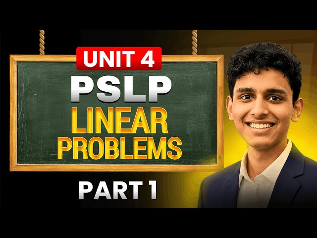 Linear Programming Problems | Probability, Statistics and Linear Programming (PSLP) | Part 4.1