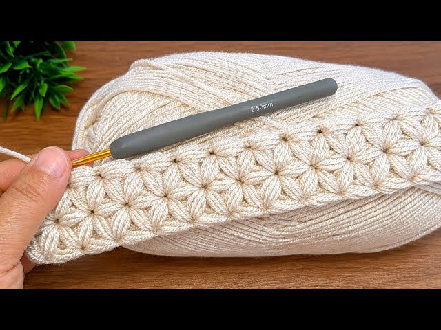 ONLY 1 ROW! This Easy Crochet Technique Looks Expensive – Perfect for Blankets, Scarves 