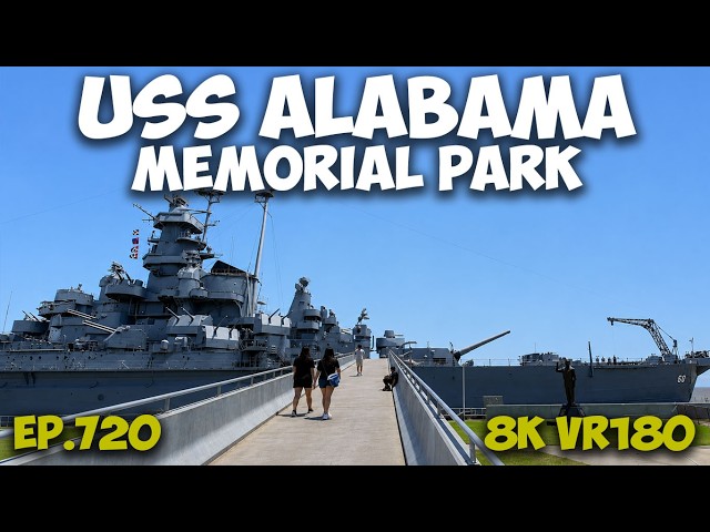 USS Alabama Battleship: Under Siege, Men of Courage ep.720 Part 2 #8k #vr180 #3d #travel #history