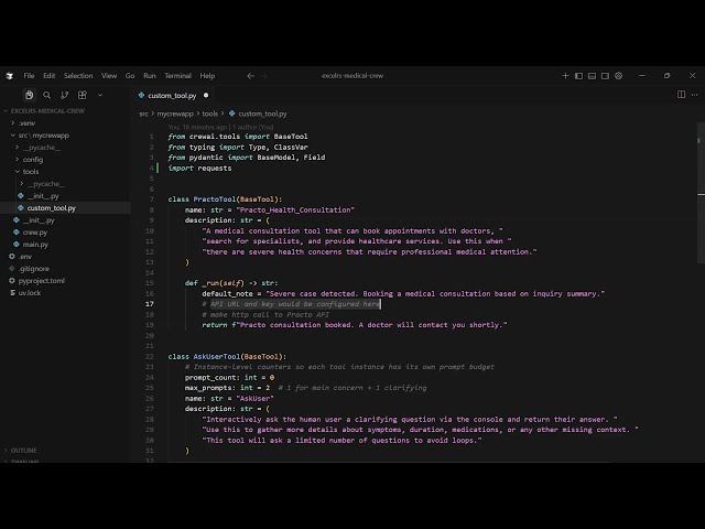 medical crew - practo tool implementation
