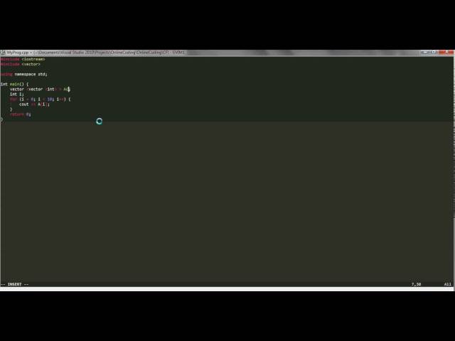 [Moving from C to C++] Tutorial 2: Initializing vectors and 2D vectors