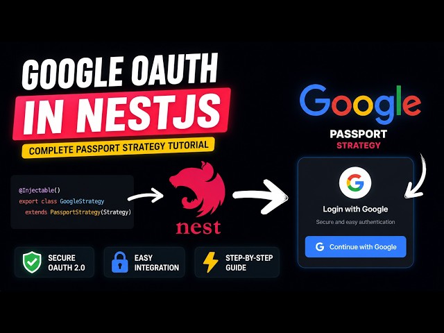Google OAuth in NestJS: Complete Passport Strategy Tutorial | Login with Google