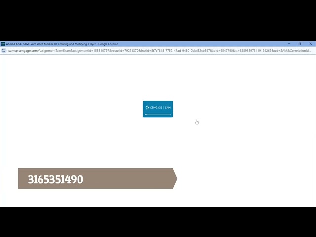 SAM Exam Word Module 01 Creating and Editing a Document | Word Module 1 SAM Exam