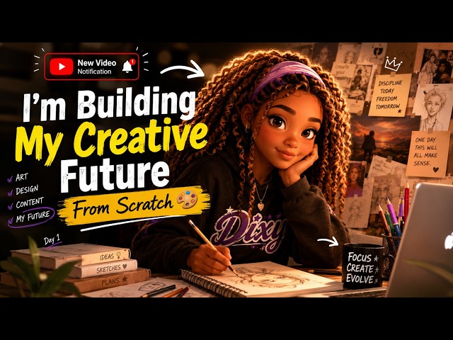 I’m Building My Creative Future From Scratch 🎨: New Video Notifcation