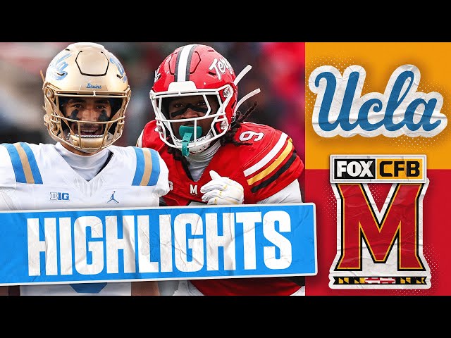 UCLA Bruins vs Maryland Terrapins Highlights 🏈 FOX College Football