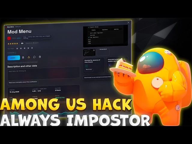 BEST Among Us Mod Menu [2026] Among Us Cheats | Among Us Hack [Free] Hacks, Cheats Always Impostor
