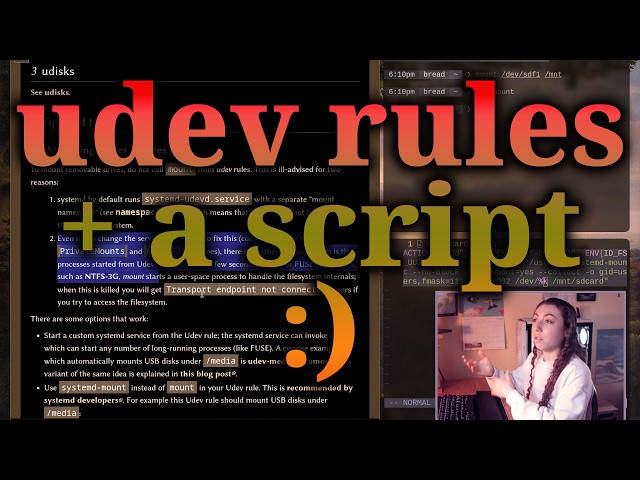 Automating a task I do every day (udev, scripting)