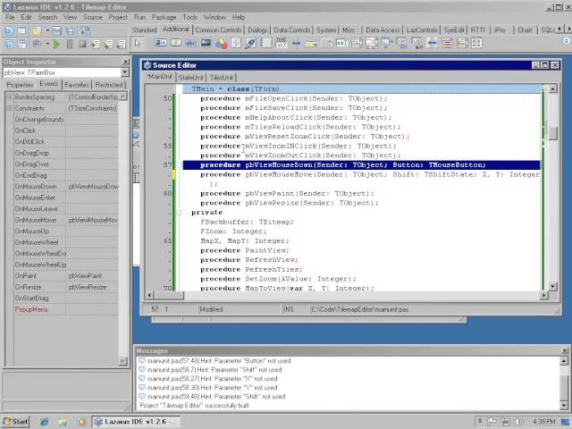 Making a tile map editor in Lazarus