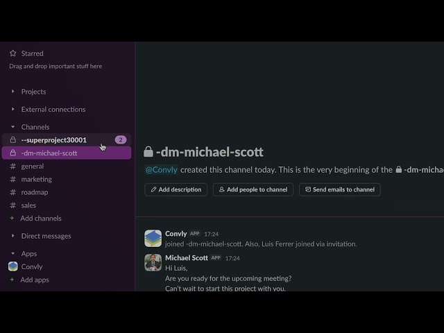 convly - Slack & Teams interoperability in action