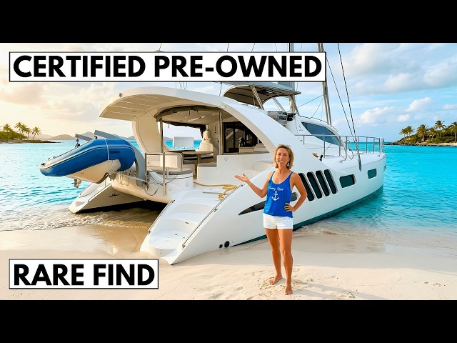 SAIL SOLO 🤩 2021 Xquisite X5 Plus Sailing Liveaboard Catamaran Yacht Tour