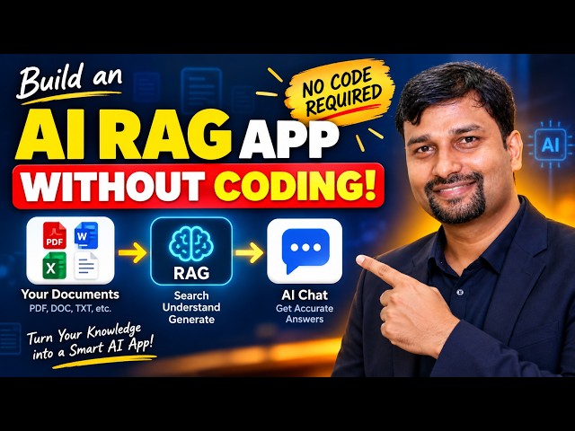 Build an AI RAG App Without Coding 🤯 | No-Code AI Tutorial