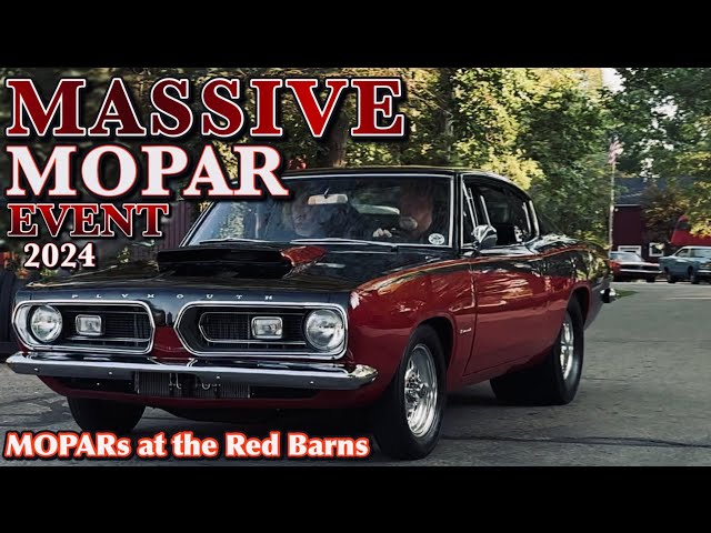 37th Annual MOPARs at the RED BARNs Michigans largest Mopar Car Show Part 1 of 3 “They Arrive”