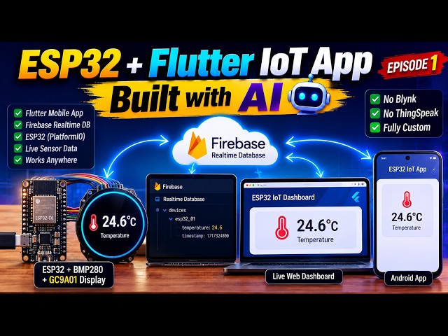 How I Built a Custom ESP32 + Flutter IoT App Using AI | Ep. 1