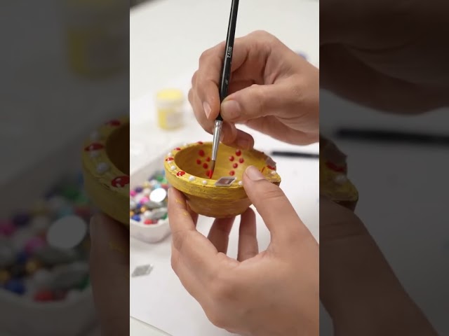 Shyam Ji Diya Decoration Craft | Cute Handmade Shyam Baba DIY 💙✨#short