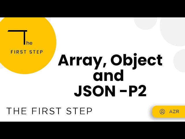 1.11: Array , Object and JSON - P2 (TAMIL)