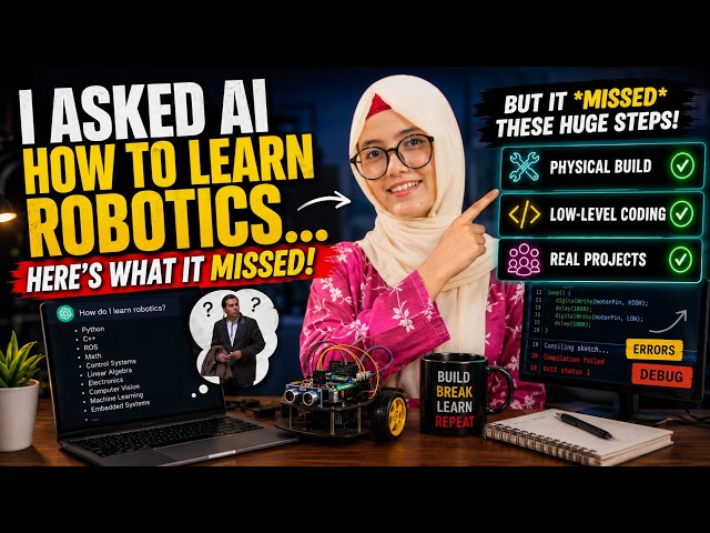 Can AI Really Teach You Robotics? Here's What It Missed 🤯 - Day3