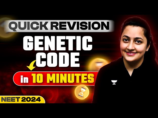 Genetic Code in 10 mins with Tricks | NEET 2024 | Ambika