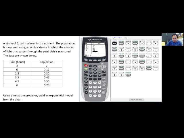 Exponential Regression TI-84, 83