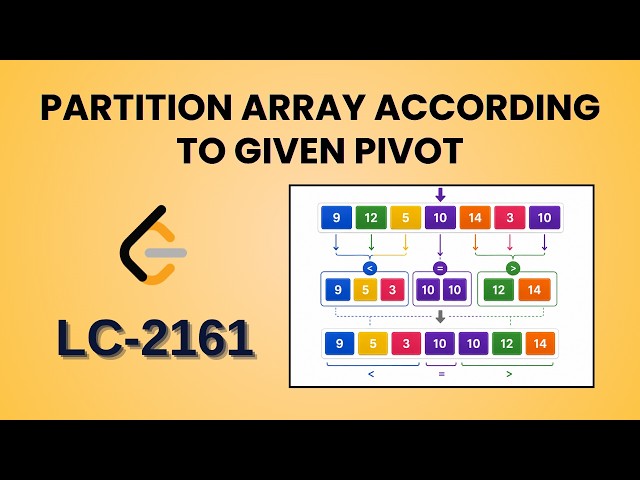 Partition Array According to Given Pivot | Leetcode 2161 | Java | Hindi