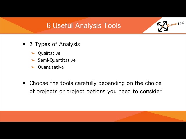 P4.1 Introduction to Project Evaluation Tools