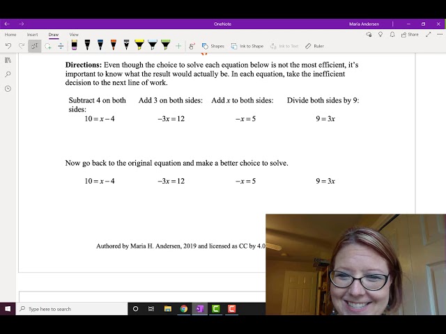 CAC Solving Linear Equations - The Basics