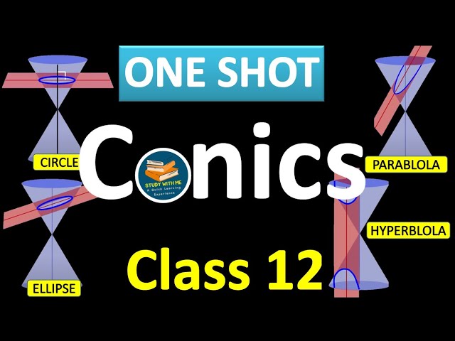 Conics One Shot Video | Class 12 Maths Chapter 8 and 9 Circle Ellipse Parabola and Hyperbola