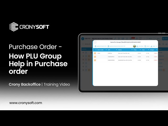 Quick Tutorials | Purchase Order |  How PLU Group Help in Purchase order