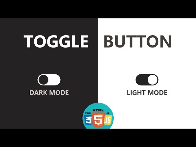 DARK MODE facilmente con un TOGGLE BUTTON desde 0 | HMTL CSS JS