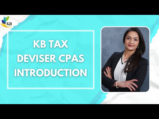 KB Tax Deviser CPAs Intro