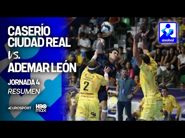 CASERÍO CIUDAD REAL-ADEMAR LEÓN | RESUMEN Y HIGHLIGHTS | JORNADA 4 LIGA ASOBAL
