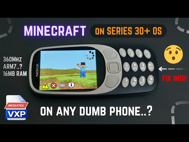 I Got Minecraft & DOOM Running on a Feature DUMB Phone! - MRE Series 30!