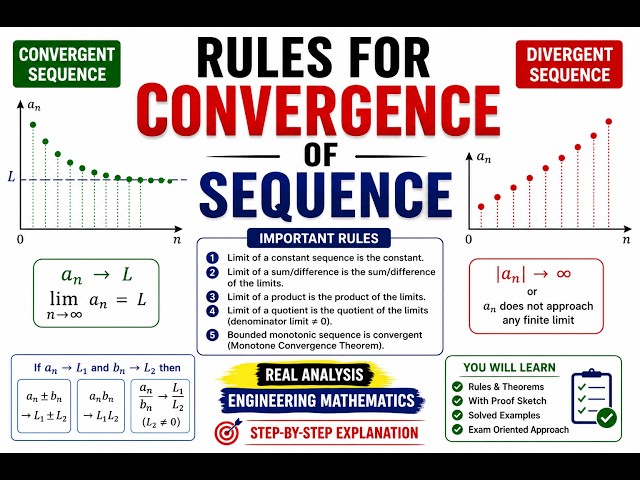 Convergence of Sequences: Important Rules and Theorems Explained