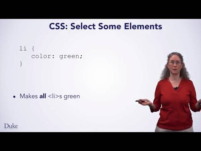CSS Basics Making Web Pages in Style   Duke University  Coursera
