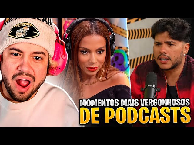 MOMENTOS MAIS VERGONHOSOS DE PODCASTS! - React Canal 90